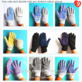 pvc dotted white cotton knitted glove for repairing used car